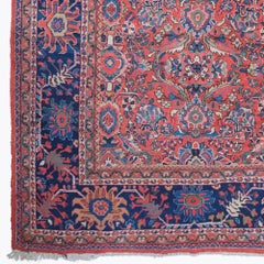 Antique Garden Design Carpet - Late 19th Century