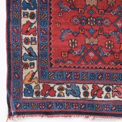 Antique Garden Design Hand Woven Wool Rug - Late 19th Century
