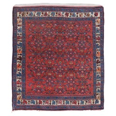 Antique Garden Design Hand Woven Wool Rug - Late 19th Century