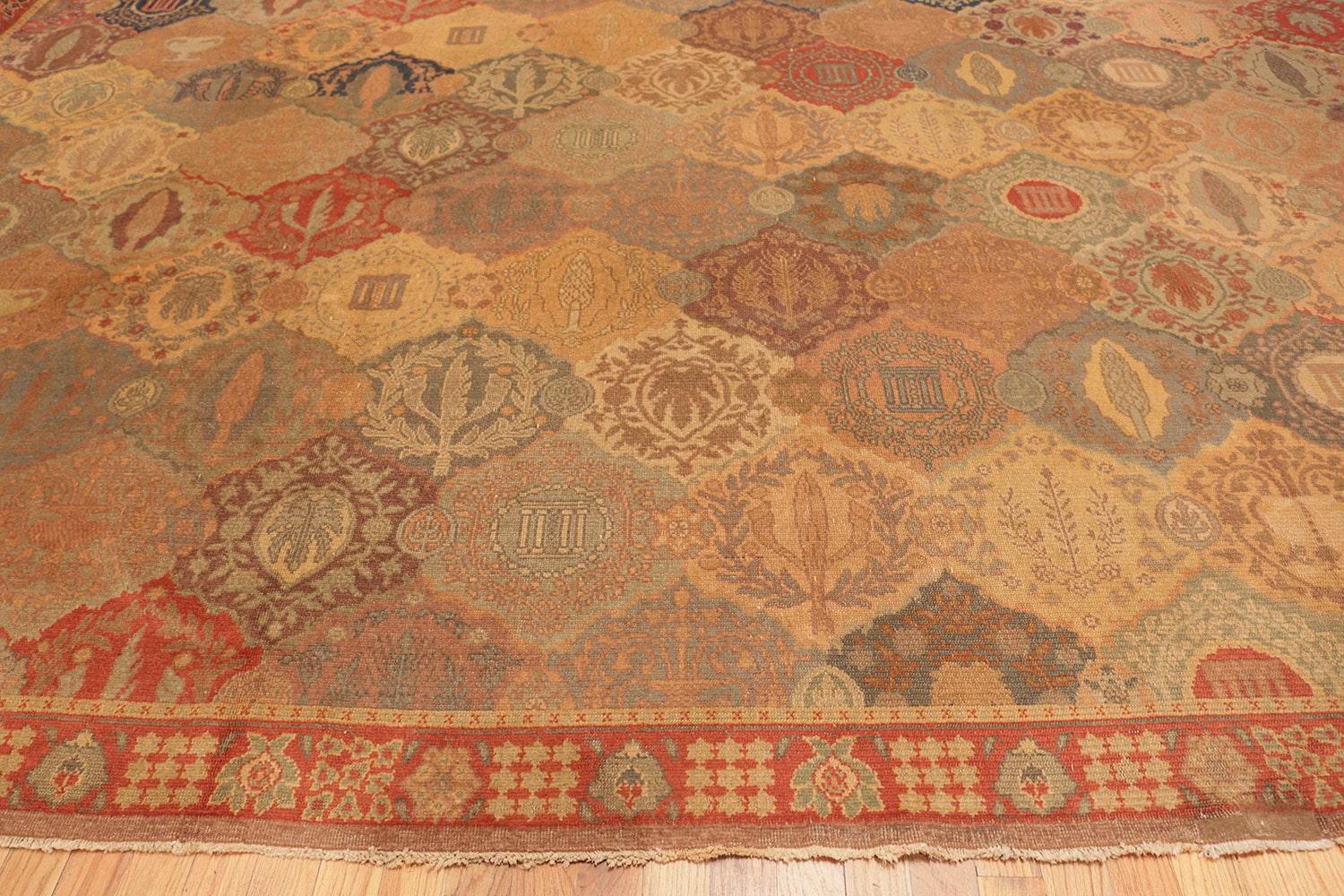 Art Nouveau Nazmiyal Collection Antique Israeli Bezalel Carpet. 15 ft 9 in x 17 ft 10 in
