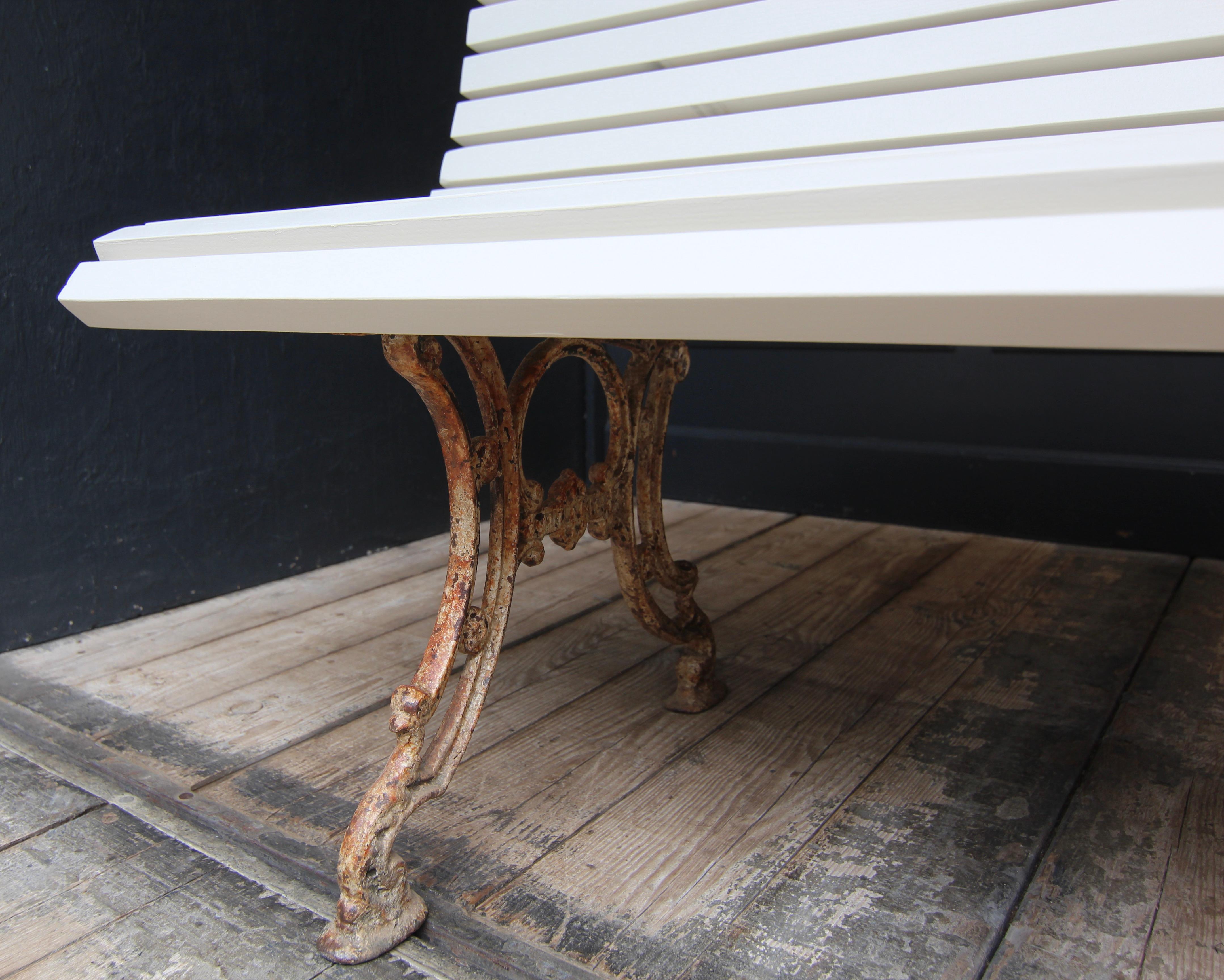 Antique Garden or Park Bench from around 1900 For Sale 5