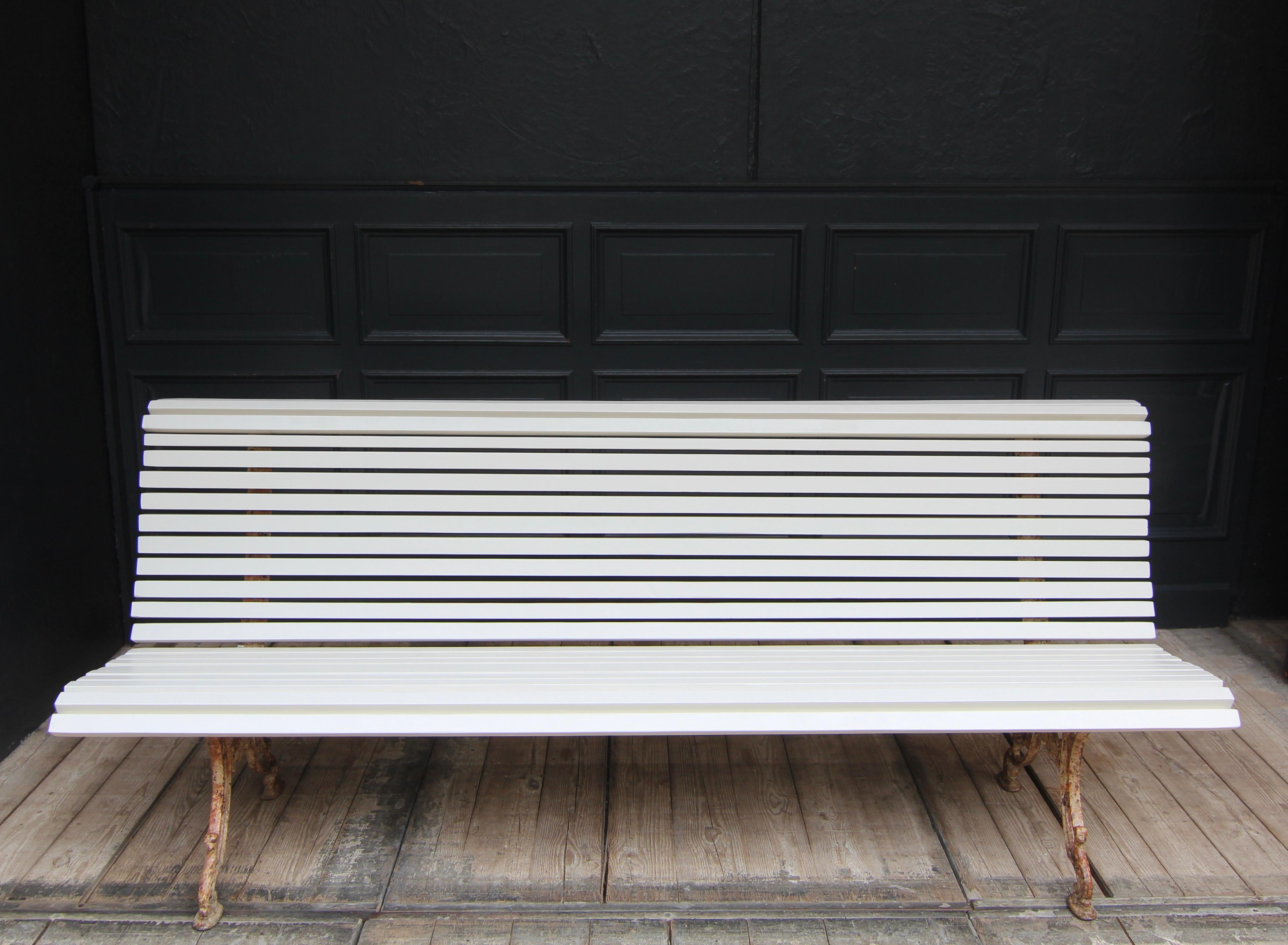 Antique Garden or Park Bench from around 1900 For Sale 6