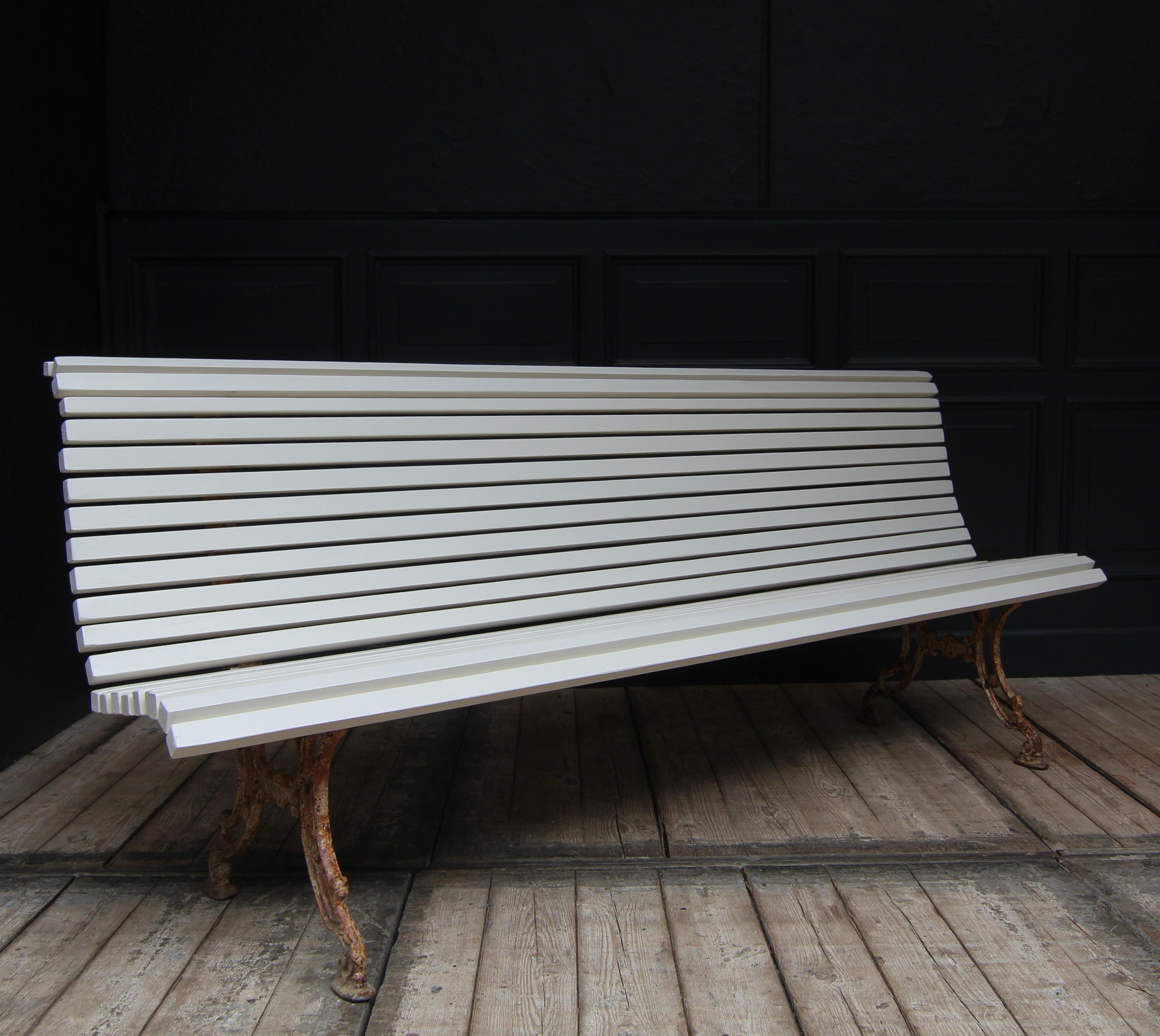 Antique Garden or Park Bench from around 1900 For Sale 7