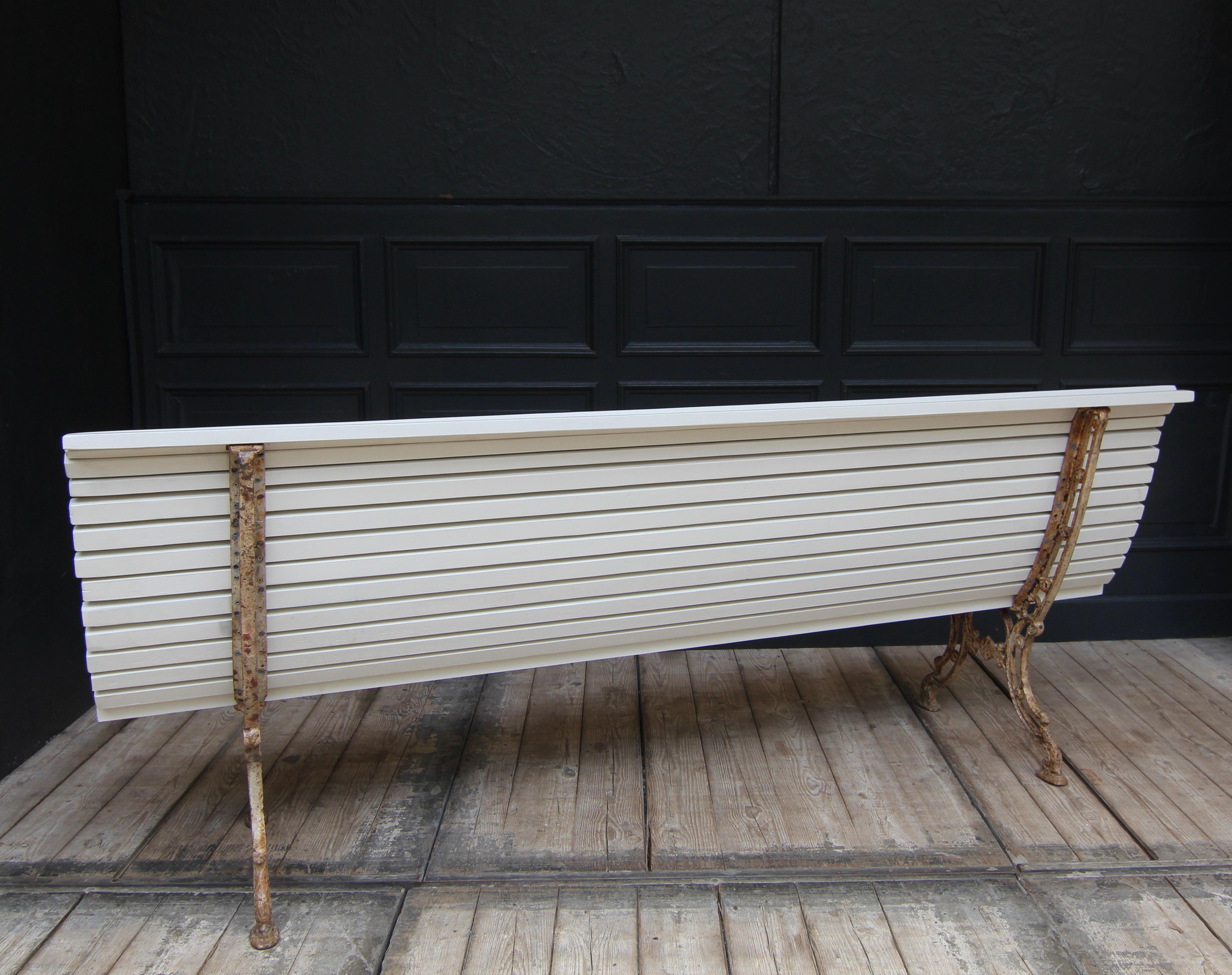 Antique Garden or Park Bench from around 1900 For Sale 11