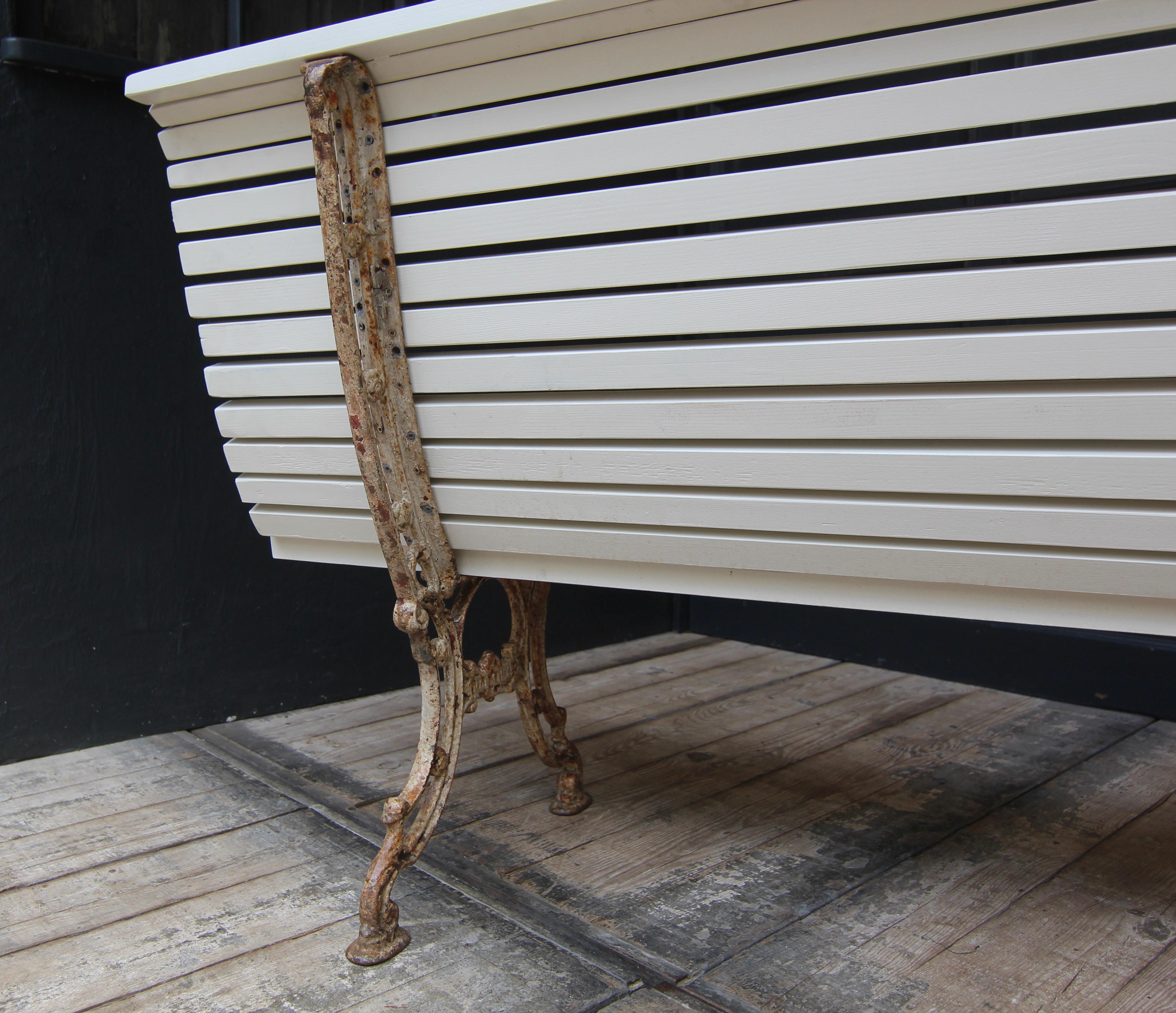 Antique Garden or Park Bench from around 1900 For Sale 13