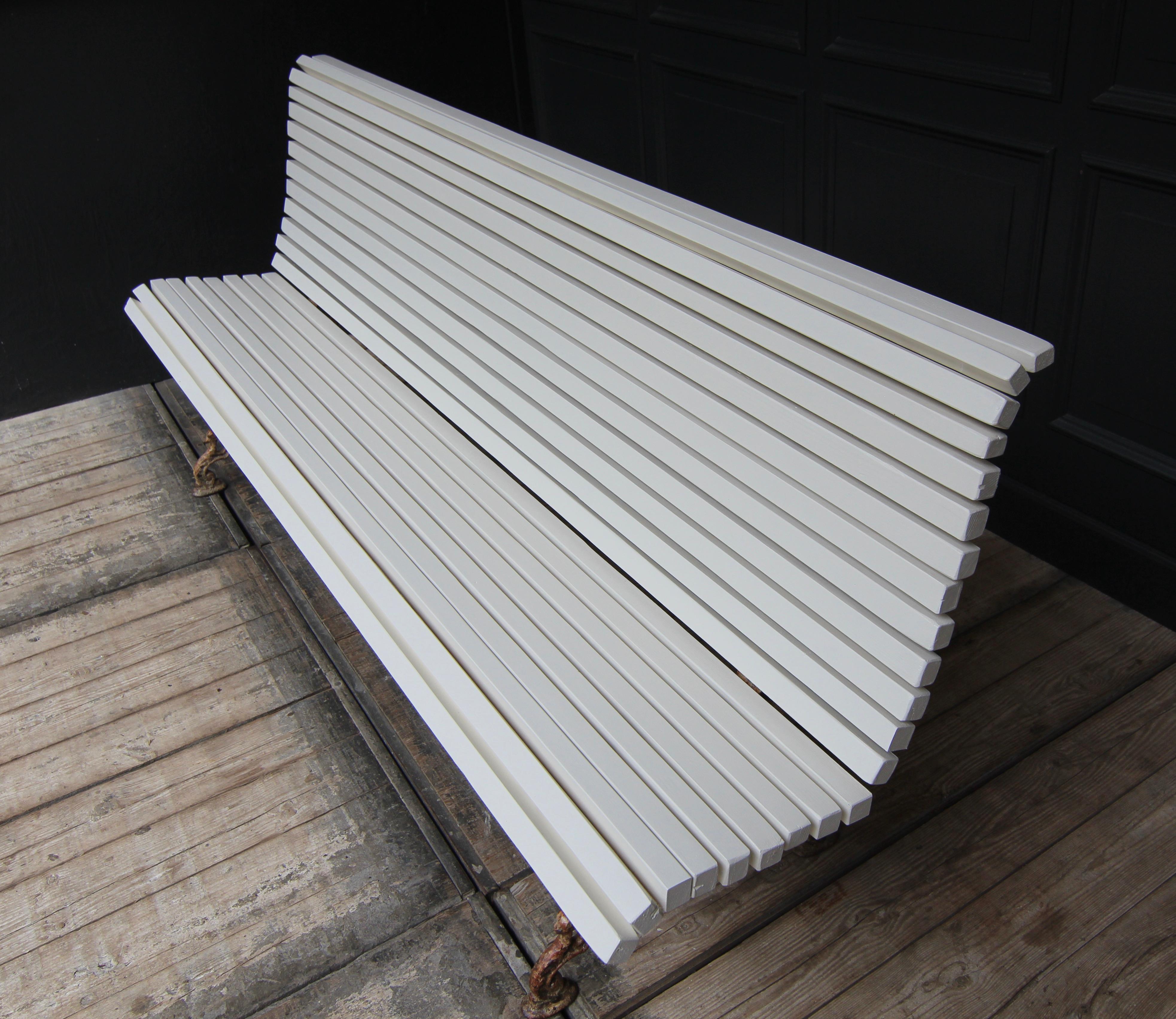 European Antique Garden or Park Bench from around 1900 For Sale