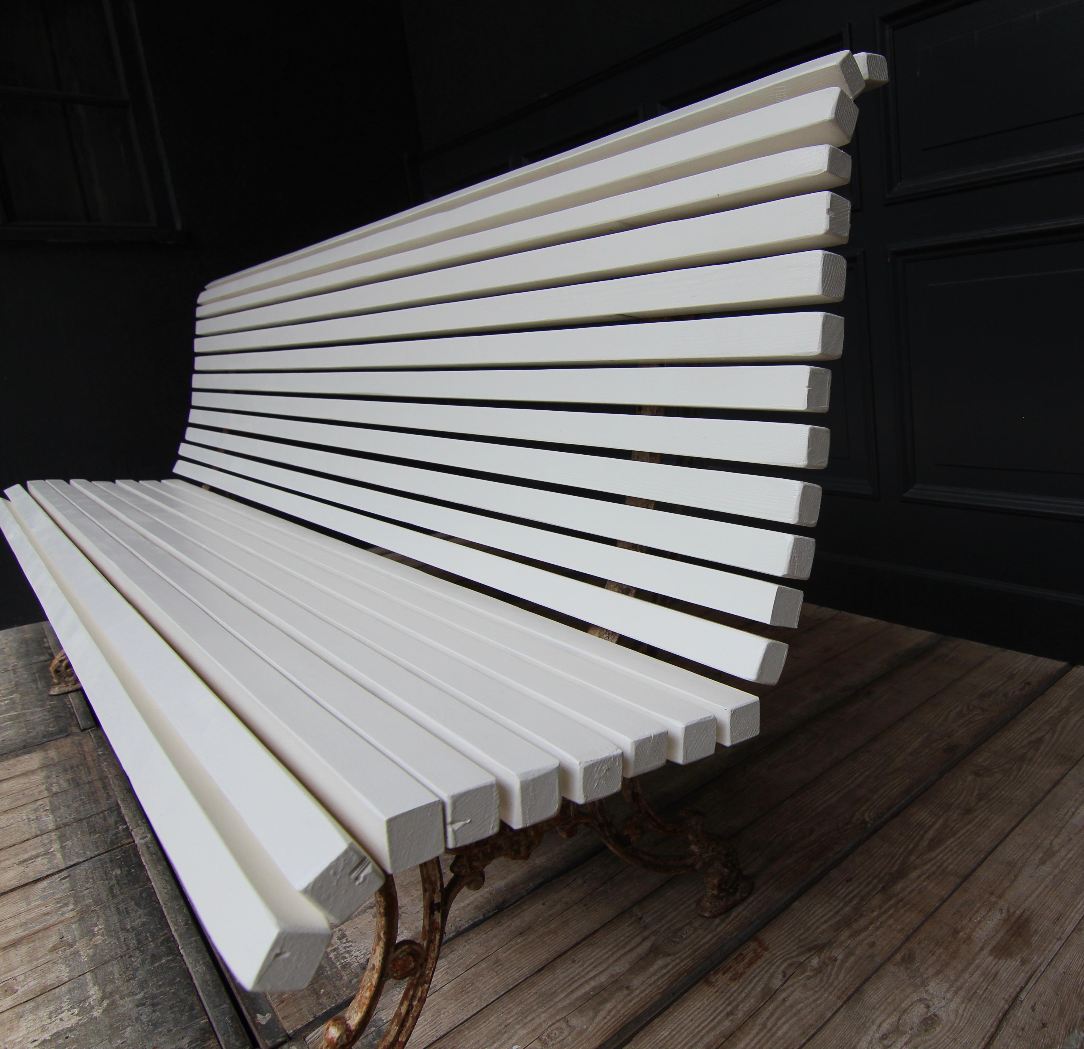 Antique Garden or Park Bench from around 1900 For Sale 2