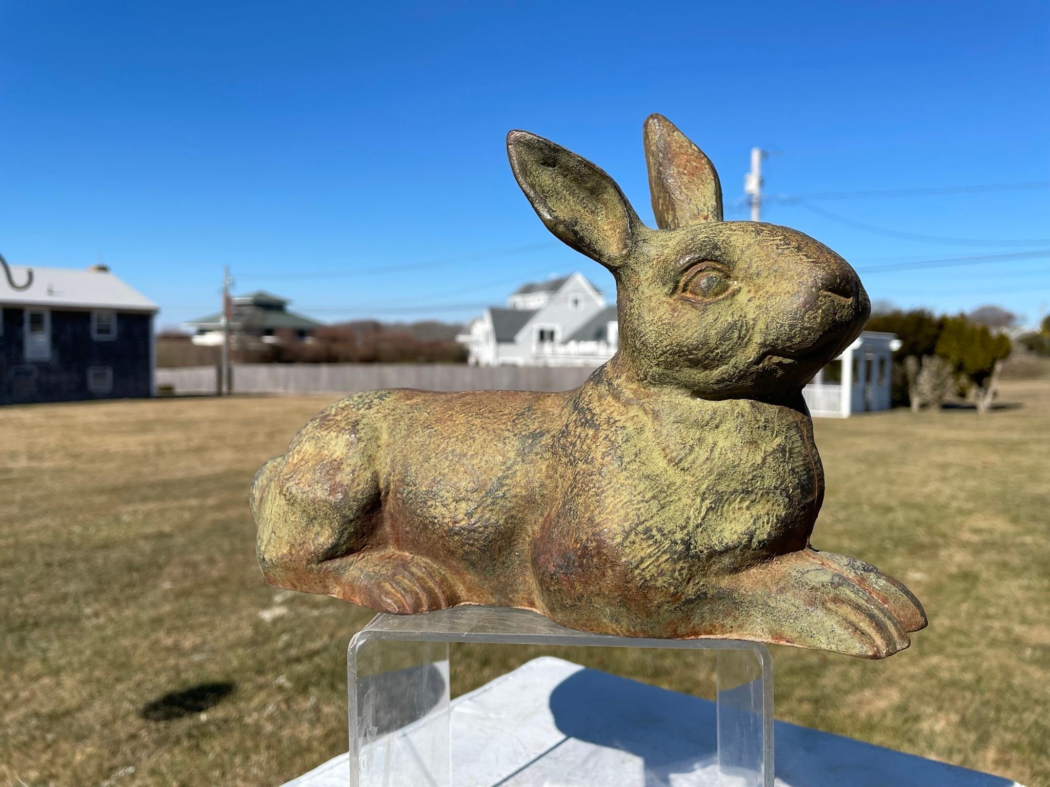 North American Antique Garden Rabbit with Extraordinary Patina