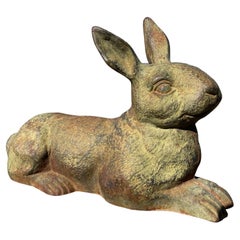 Antique Garden Rabbit with Extraordinary Patina