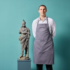 Antica statua da giardino di Carlo Magno (Charles il Grande)