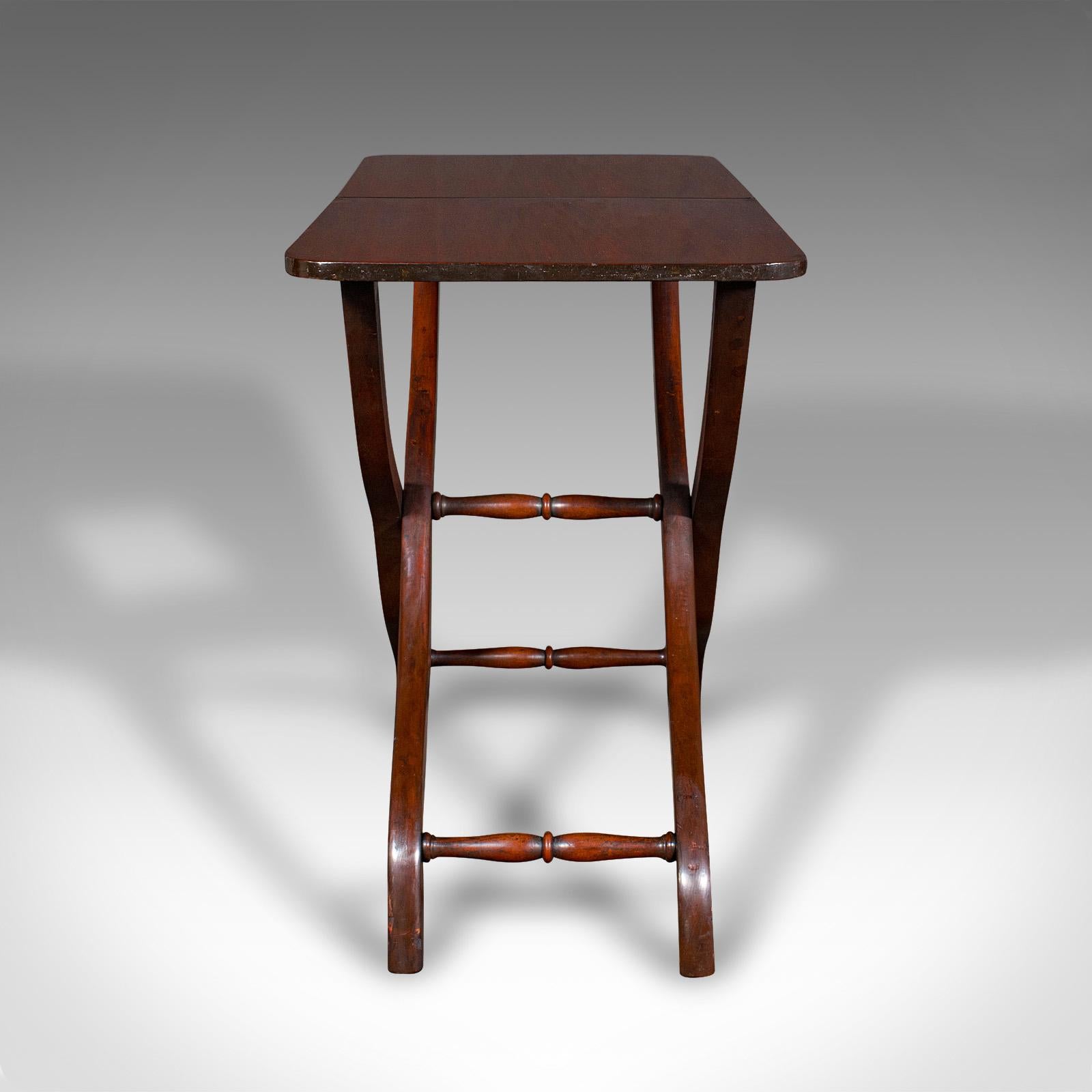 British Antique Garden Tending Table, English, Folding, Occasional, Hobby, Victorian For Sale