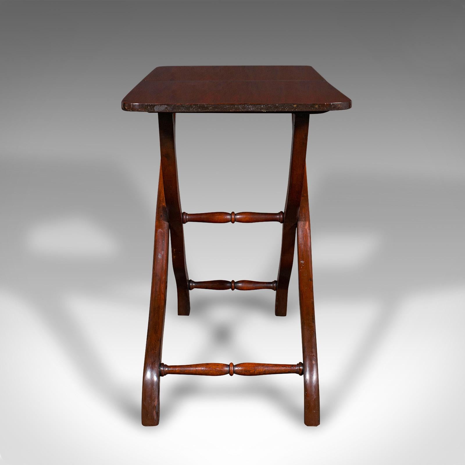 Late 19th Century Antique Garden Tending Table, English, Folding, Occasional, Hobby, Victorian For Sale