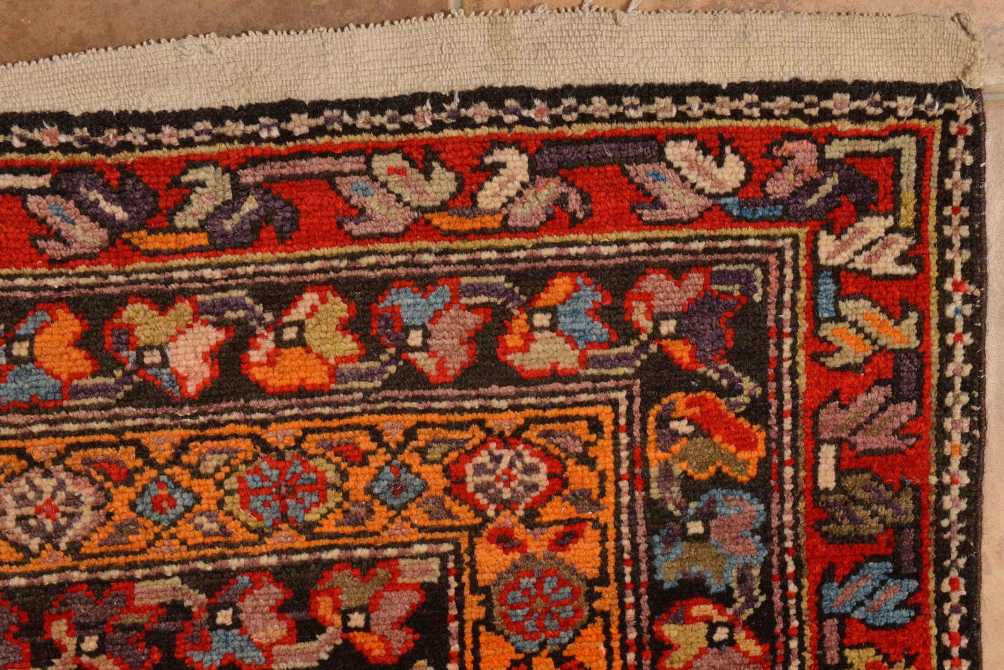Wool Antique Garebagh Caucasian Carpet For Sale