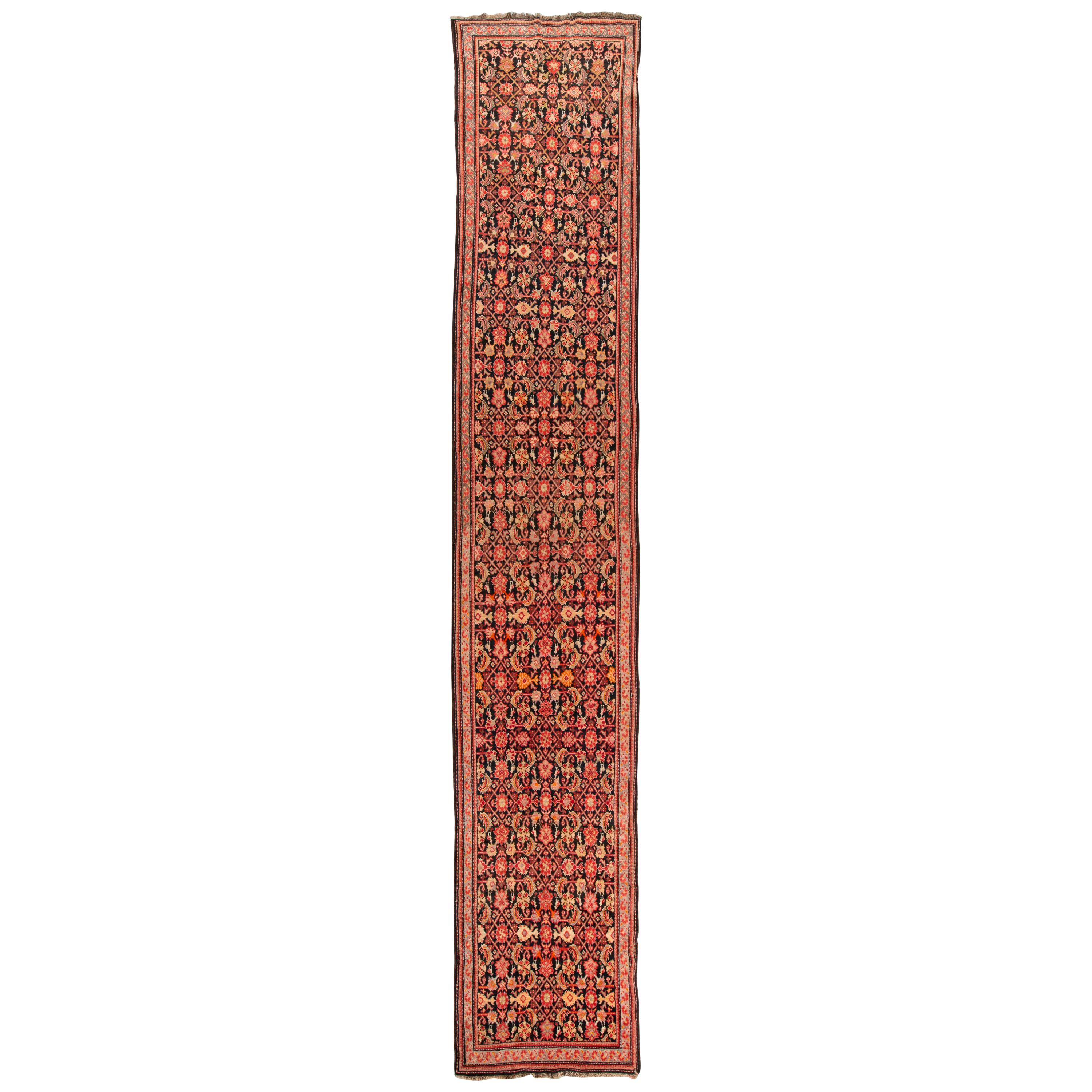 Antique Caucasian Karabagh Runner, Heraty Motif, Circa 1900