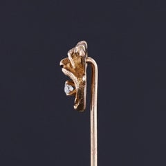 Antique Gargoyle Stickpin of 10k Gold