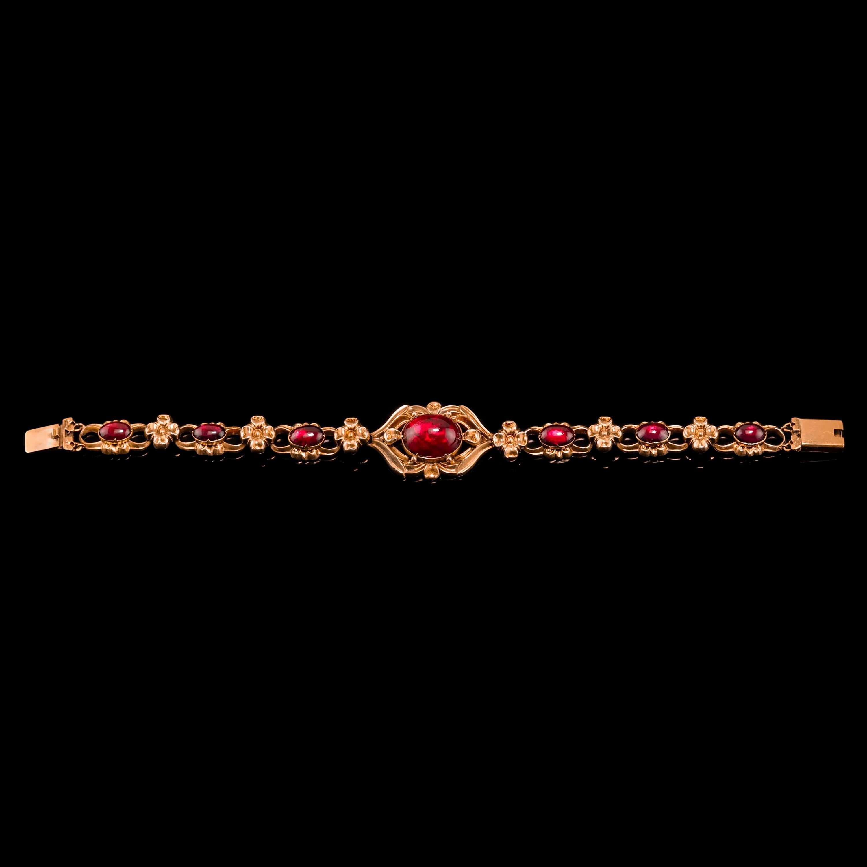 victorian garnet bracelet