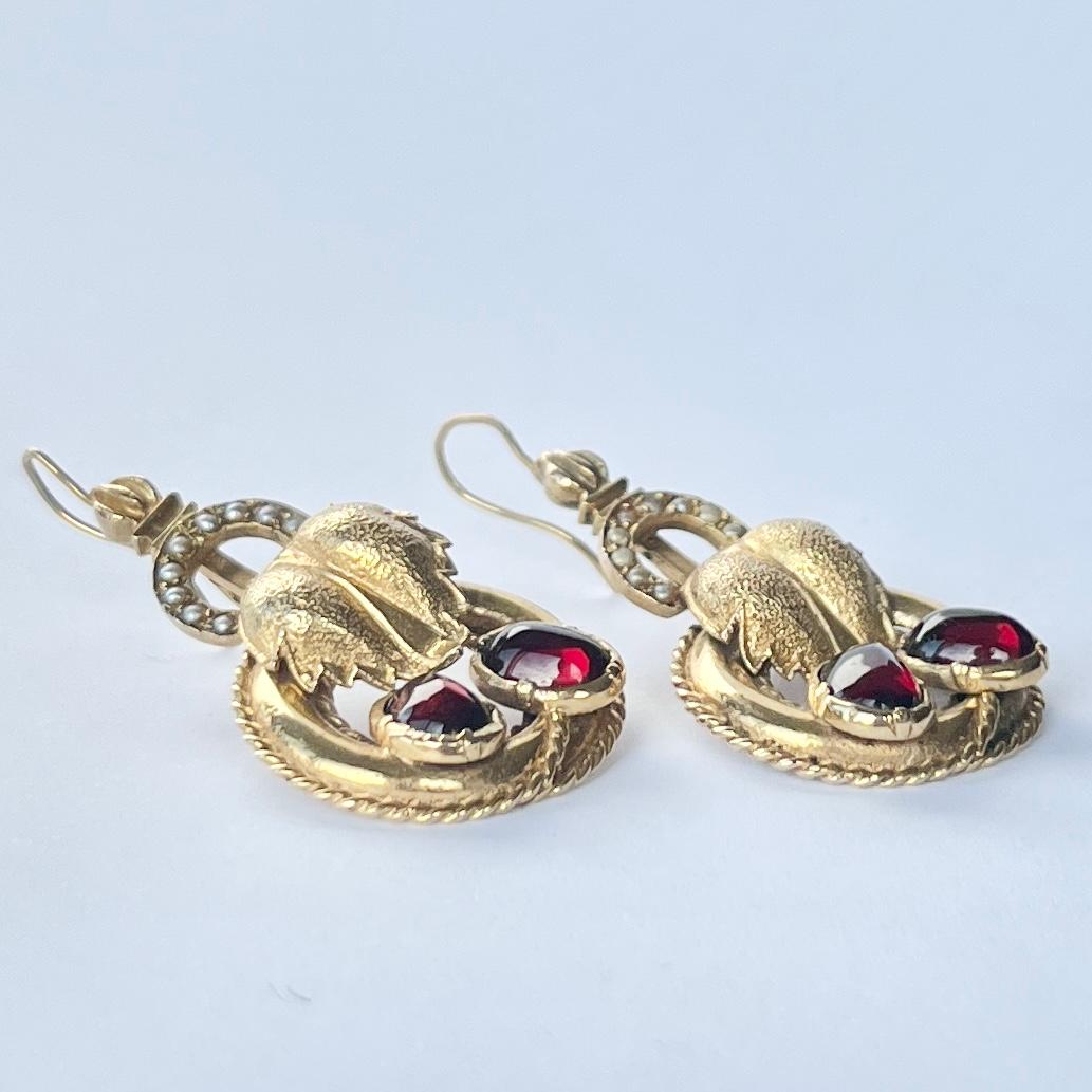 antique stud earrings