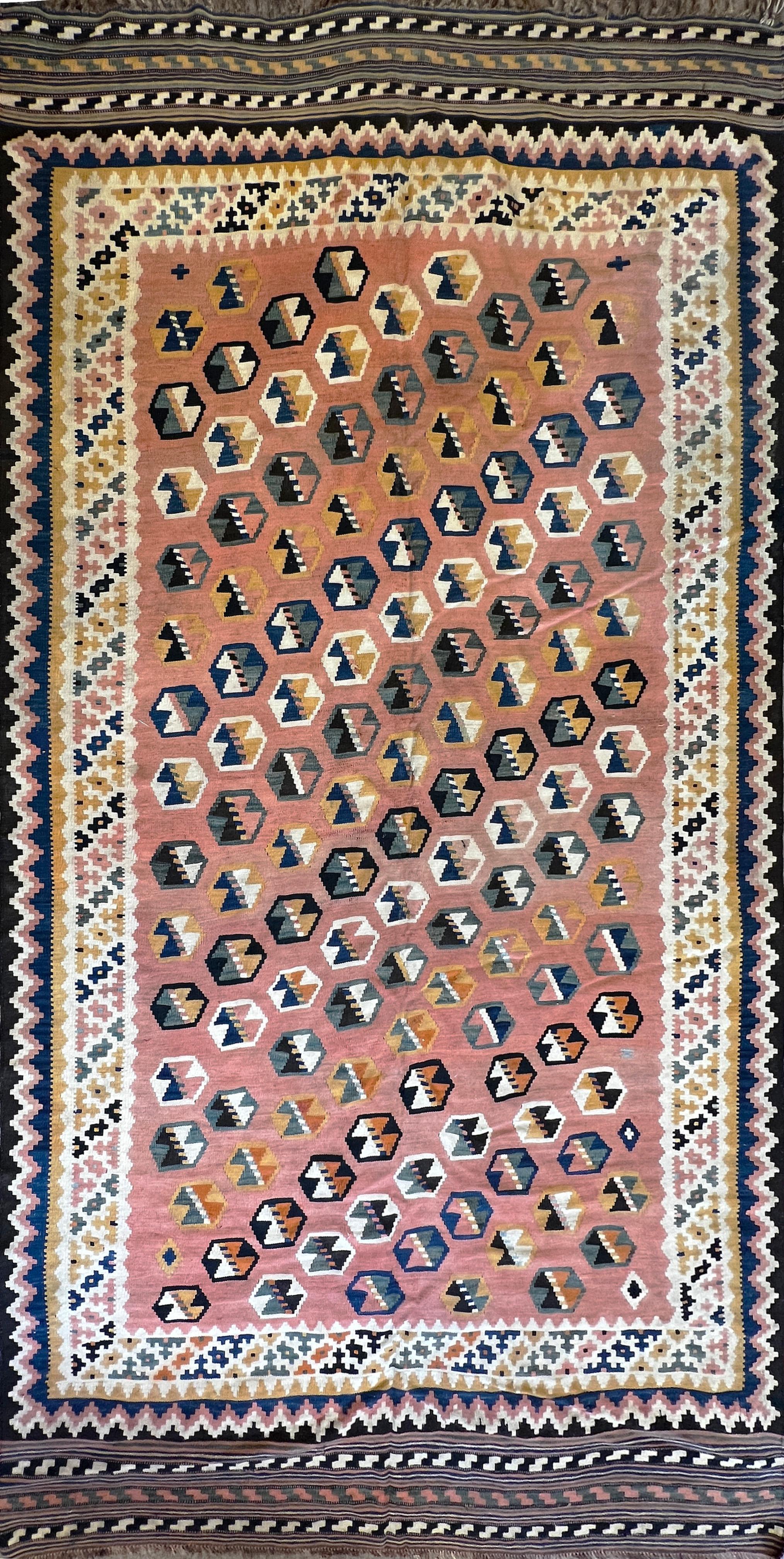 Tapis Kilim antique Gashgai en laine - N° 461 en vente 2