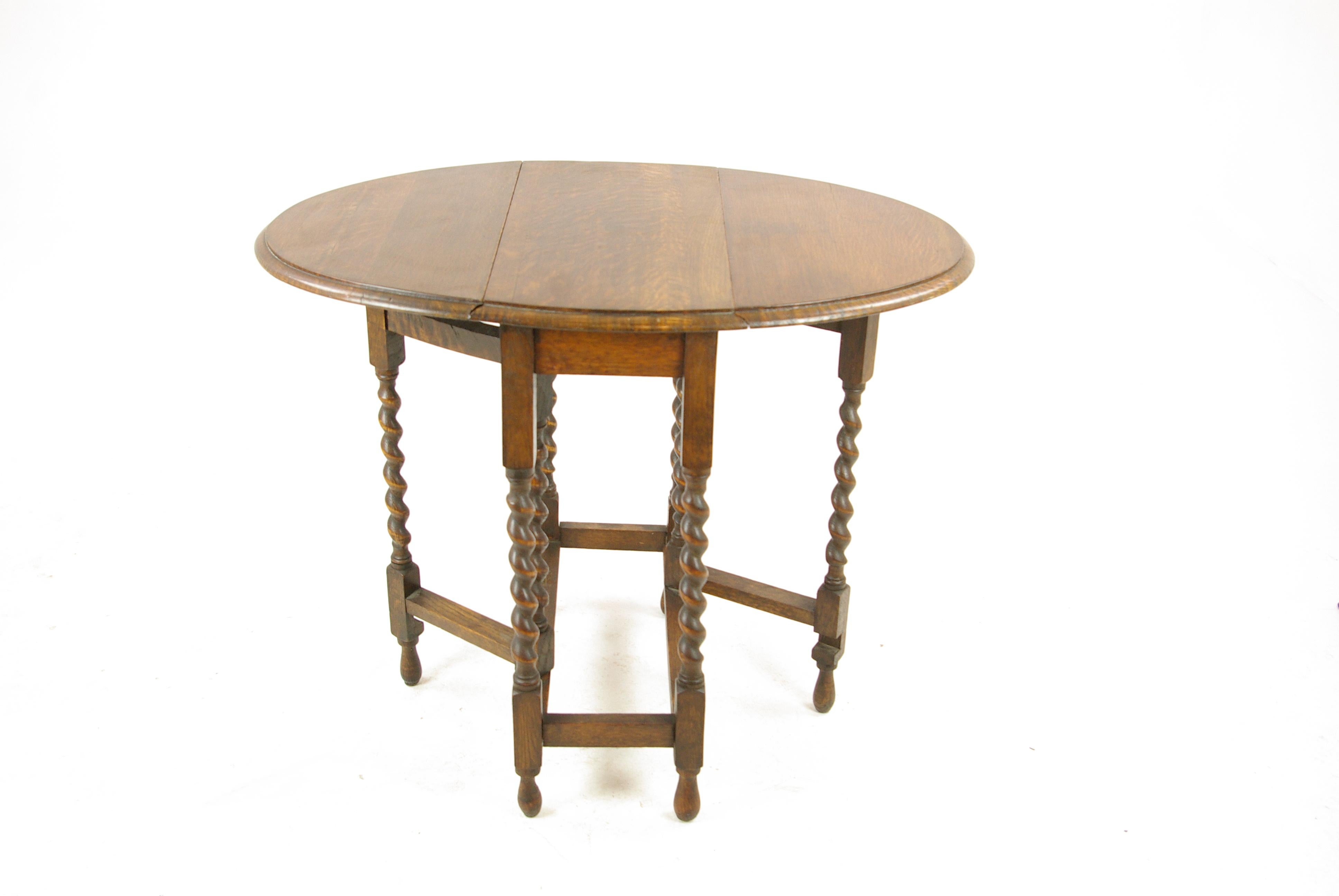 antique oval drop leaf table