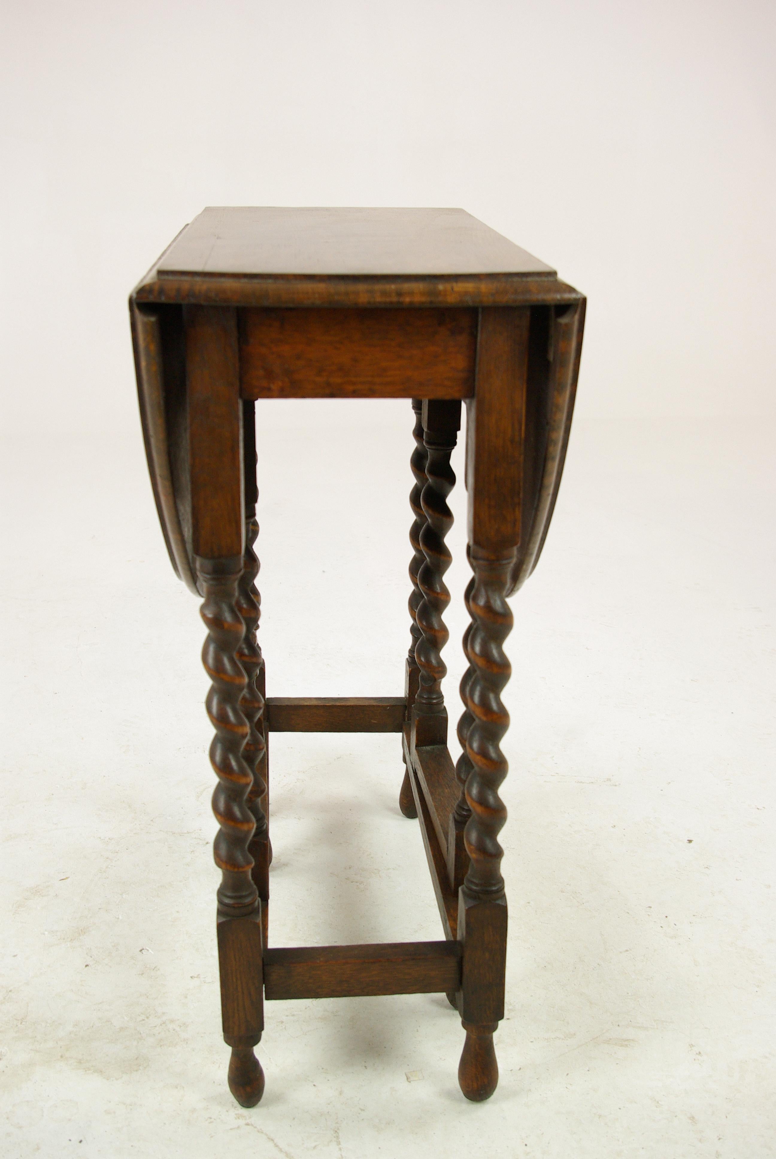 barley twist gate leg table