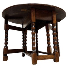 Tavolo antico gateleg  piccolo tavolo pieghevole inglese del 1890 circa  Oak massiccio