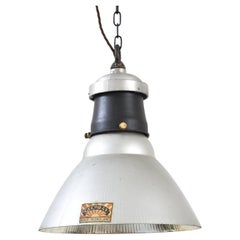 Antike GEC Holophane- Kirchenglas-Keramik-Anhänger, GEC  Licht