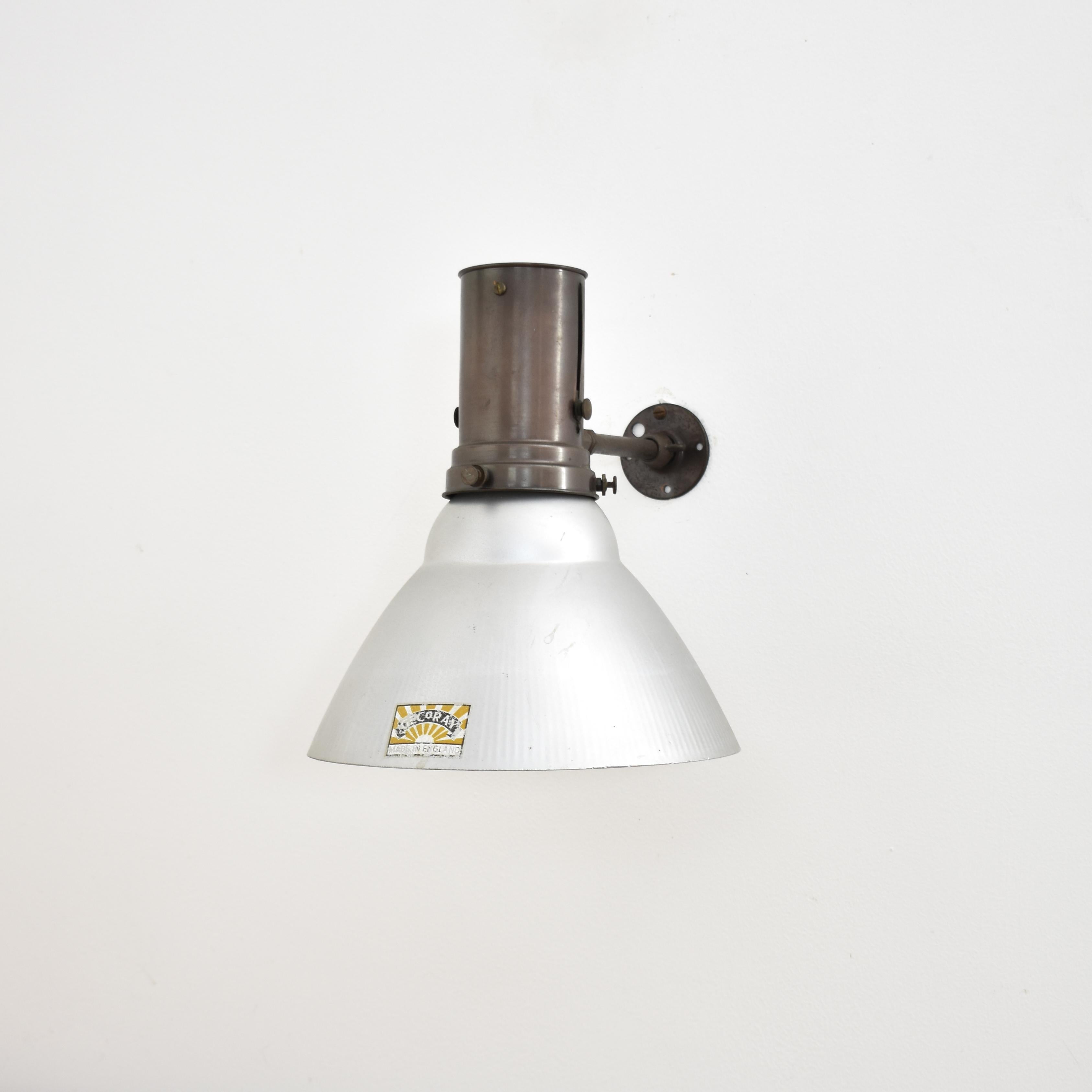 20th Century Antique GECoray Mirrored Glass Brass & Copper Kitchen Wall Light Light For Sale