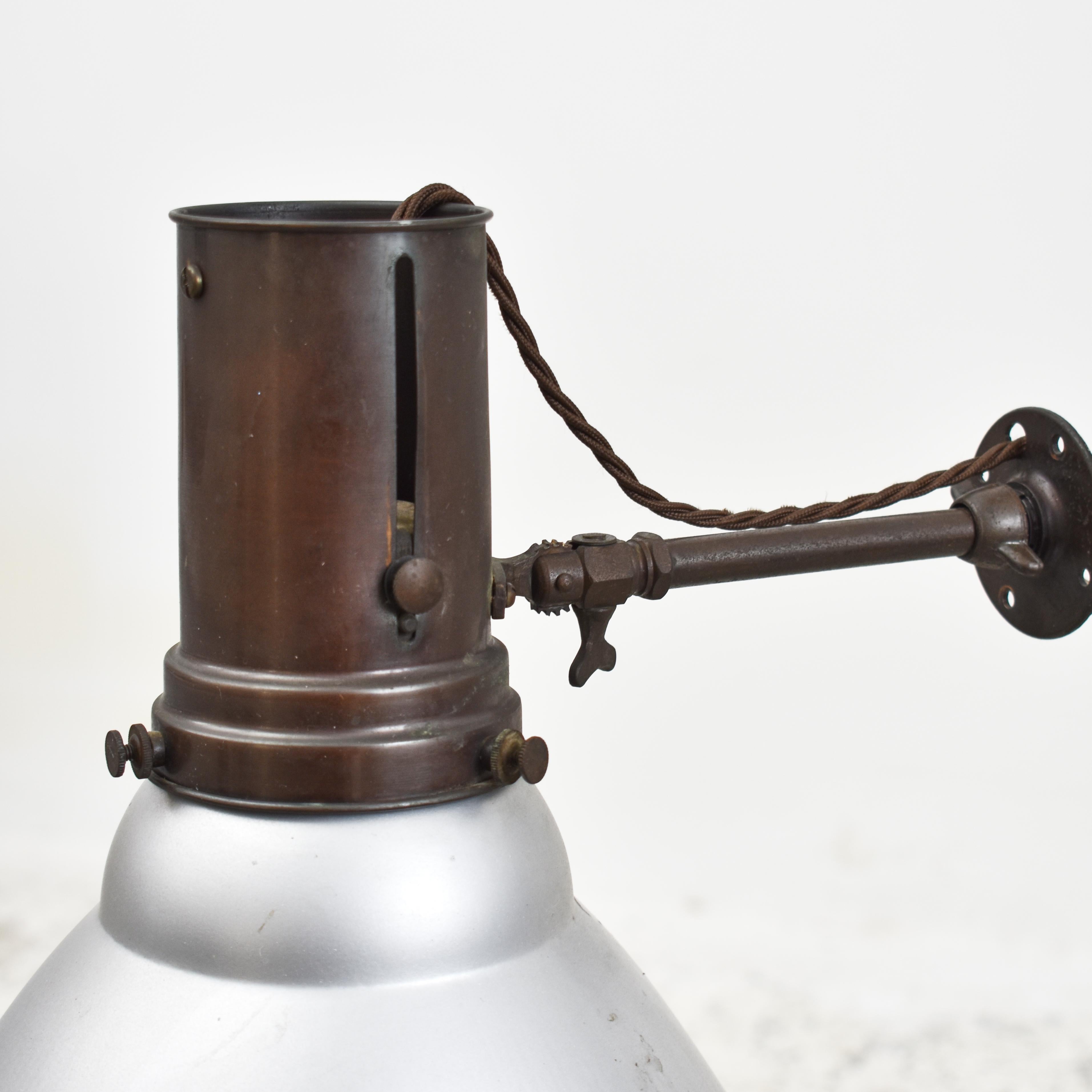 Antique GECoray Mirrored Glass Brass & Copper Kitchen Wall Light Light For Sale 1