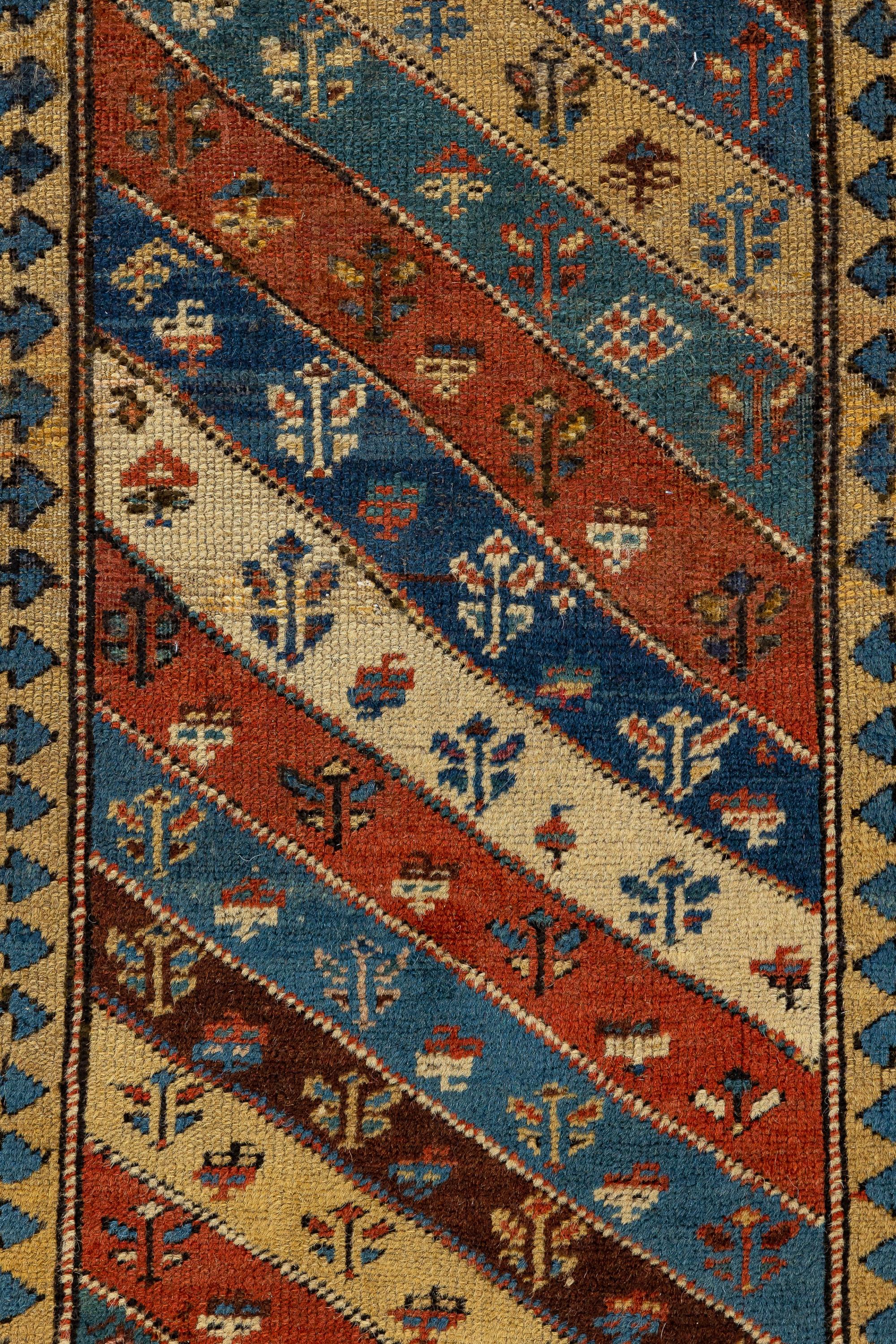 Antique Caucasian Gendje Runner