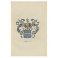 Antique Genealogy Print of the 'Bauwens' Family, 1862