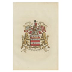 Impression Genealogy ancienne de la famille « Phonthieure de Berlaere », 1862