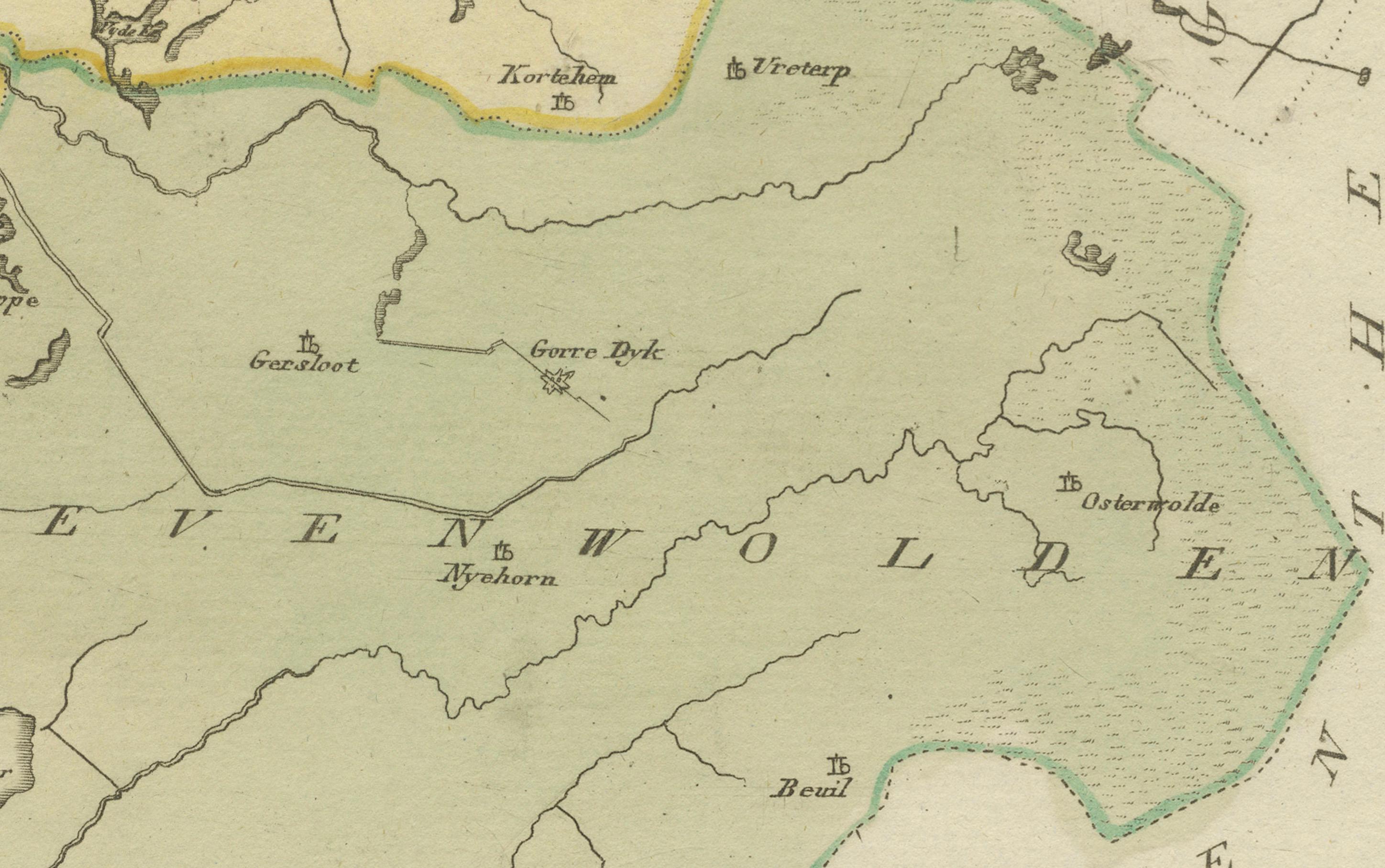 XVIIIe siècle et antérieur Ancienne carte générale de la Frise - Carte provinciale hollandaise par von Reilly, 1791 en vente
