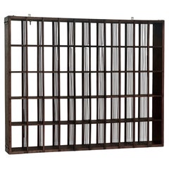 Antique General Store or Apothecary Cubby Cabinet Shelves with 50 Compartments