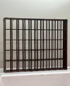 Antique General Store or Apothecary Cubby Cabinet Shelves with 50 Compartments