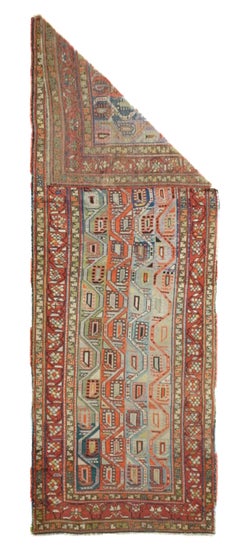 Tapis Kazak antique 3'11'' x 11'1''