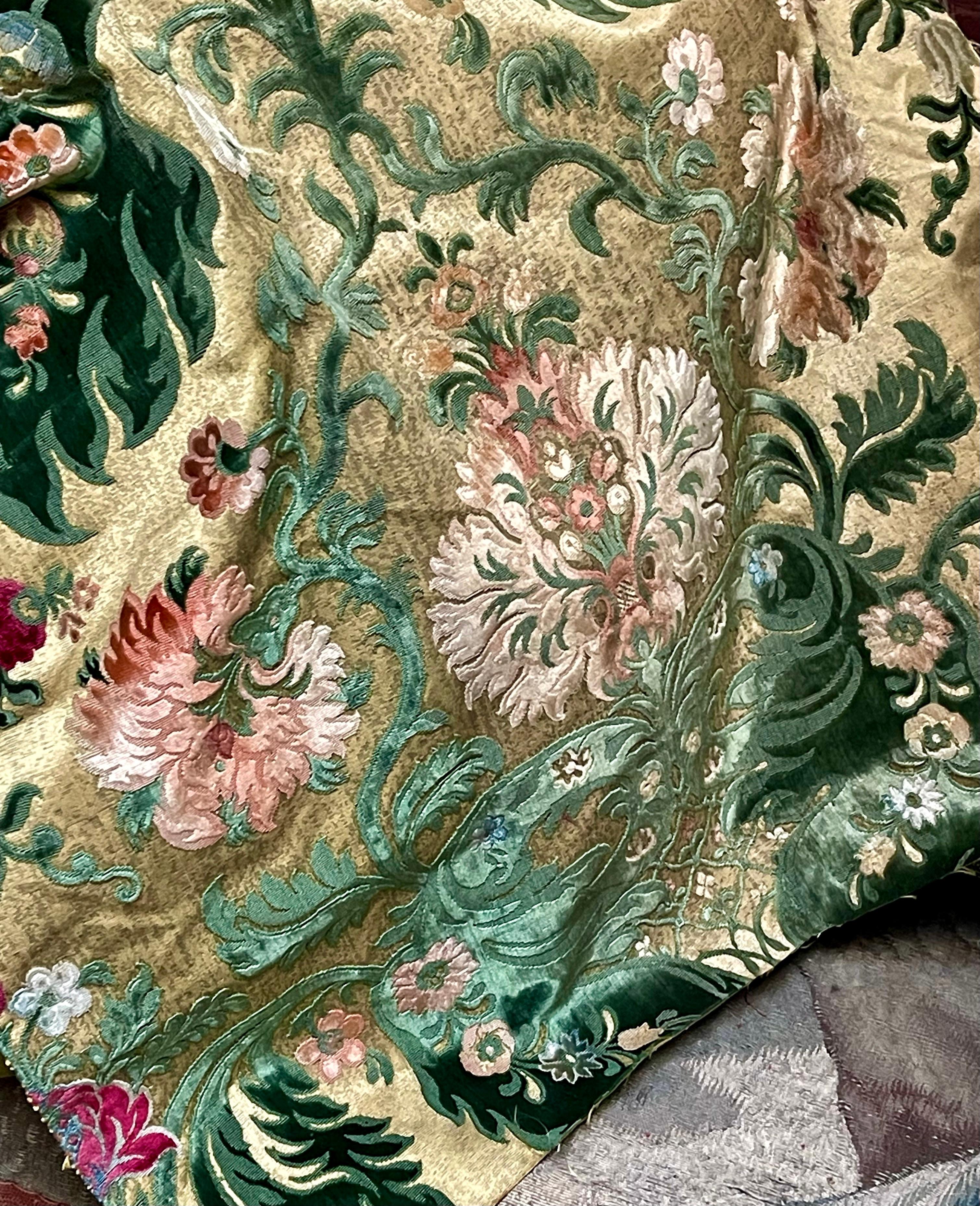 Belle Époque Panneau de velours antique Genoa Cisele