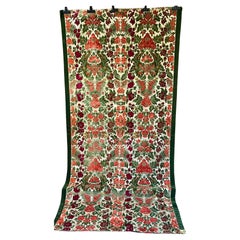 Panneau ancien en velours de soie de Gênes Circa 1700