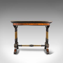 Antique Card Table, Ebonised, Games, Gillow & Co, Aesthetic Period, Circa 1875