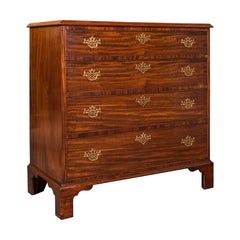 Antique Gentleman's Chest of Drawers, English, Mahogany, Bedroom, Georgian, 1800