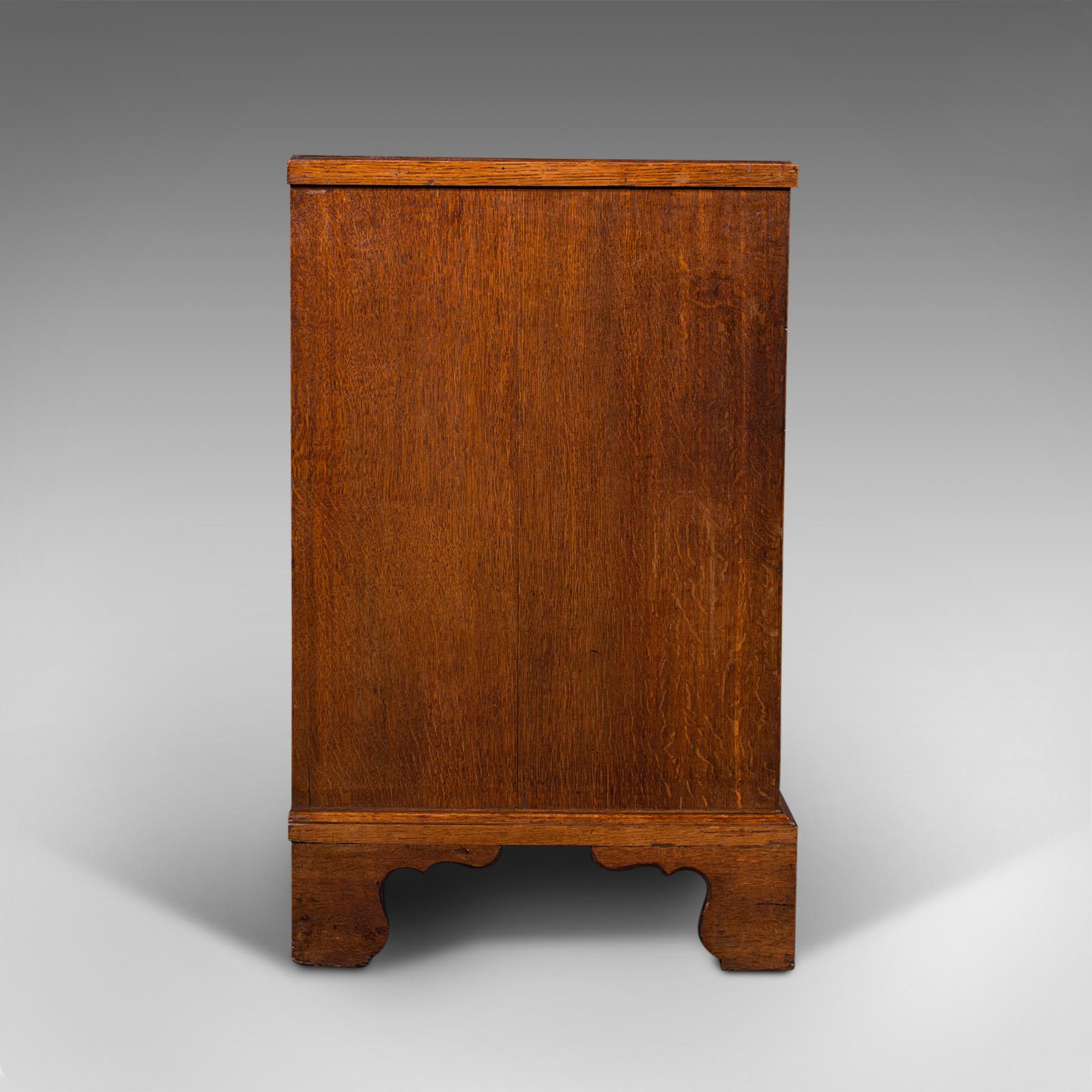 British Antique Gentleman's Chest of Drawers, English, Oak, Tallboy, Georgian, c.1800