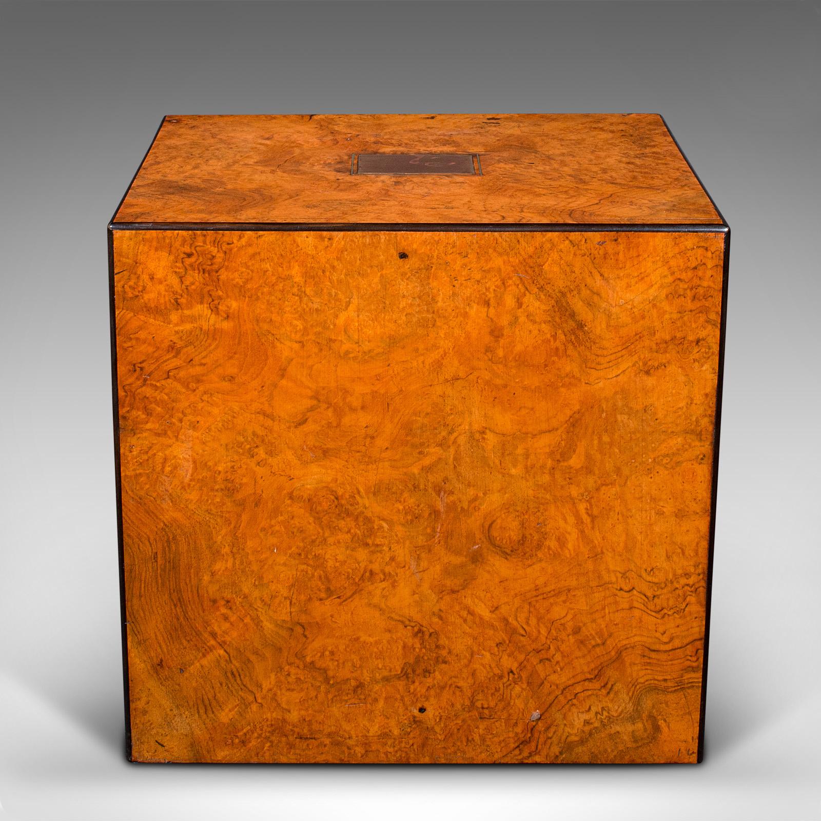 British Antique Gentleman's Cigar Humidor, English, Campaign Smoker's Box, Regency, 1820 For Sale