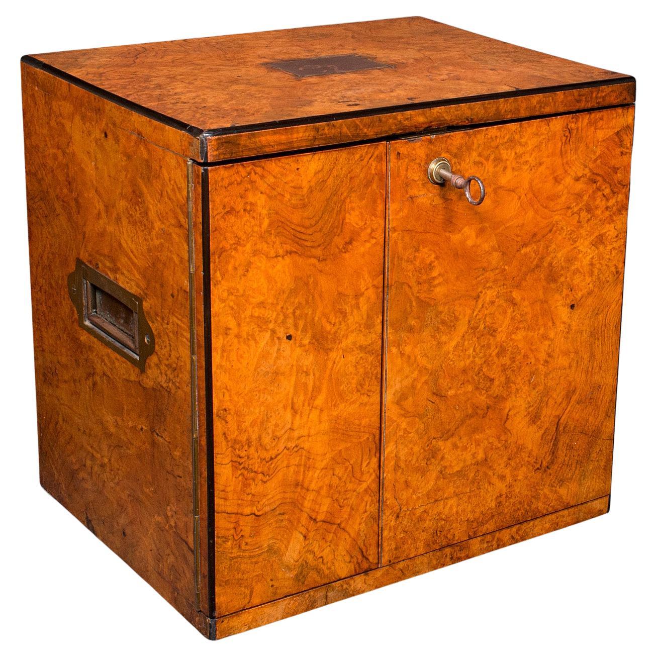 Antique Gentleman's Cigar Humidor, English, Campaign Smoker's Box, Regency, 1820 For Sale