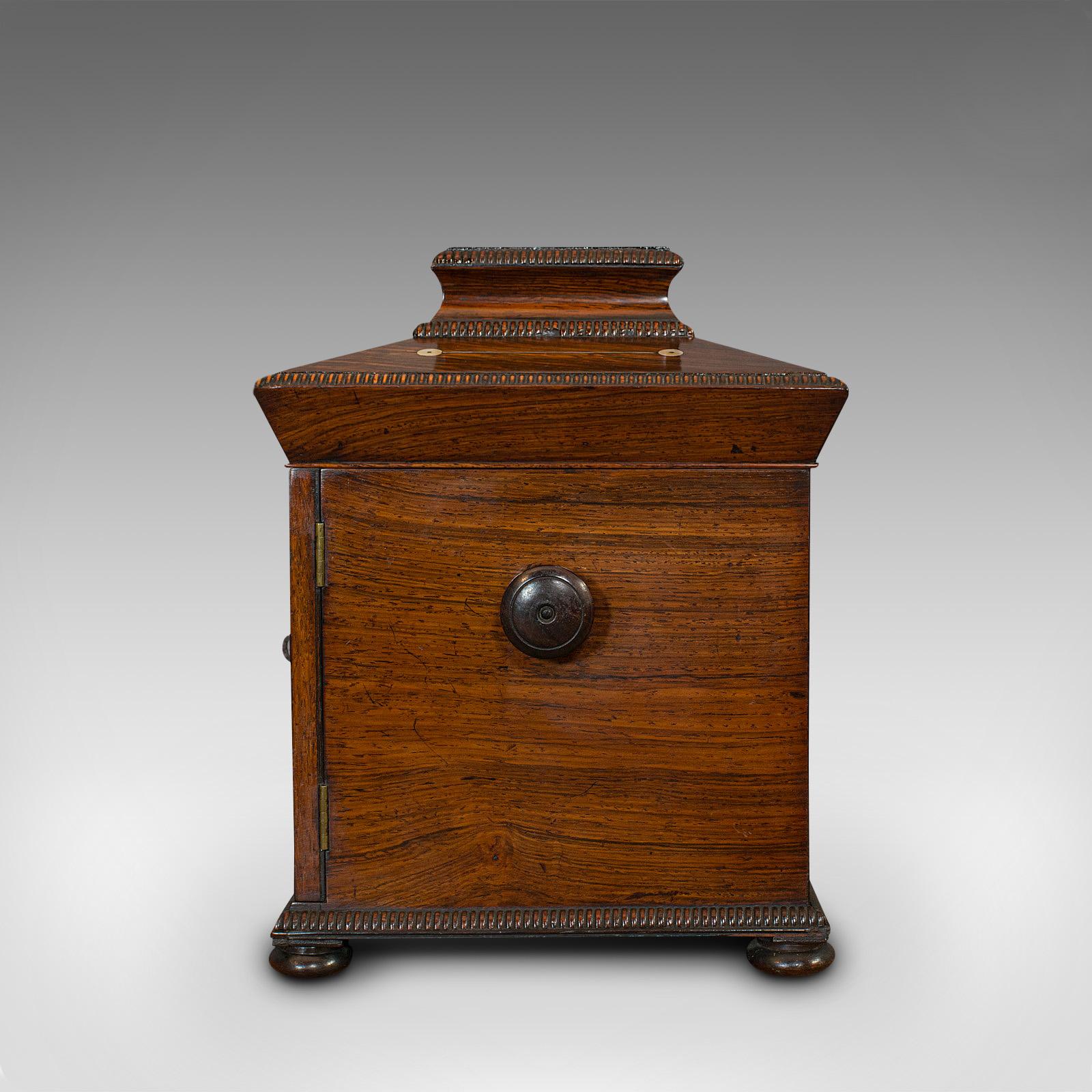 19th Century Antique Gentleman's Correspondence Box, Campaign, Travel Case, Regency