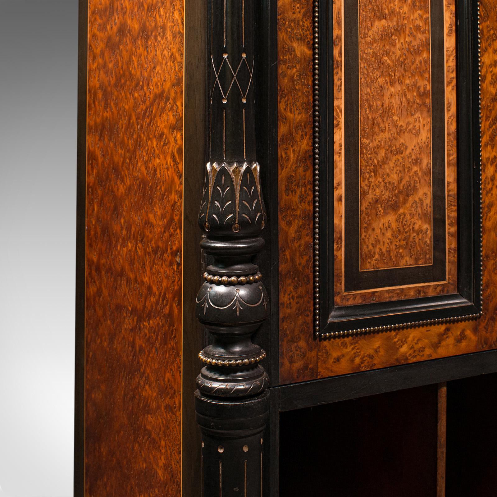 Antique Gentleman's Folio Cabinet, English, Birds Eye Maple, Decorative, Regency For Sale 3