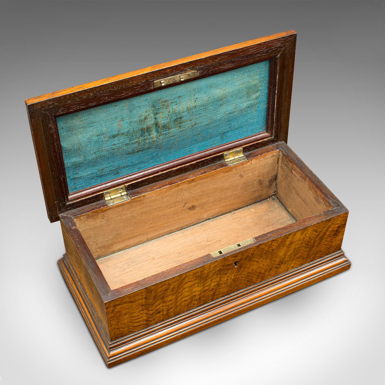 Antique Gentleman's Glove Box, English, Walnut, Burr, Keepsake, Case, Victorian For Sale 2