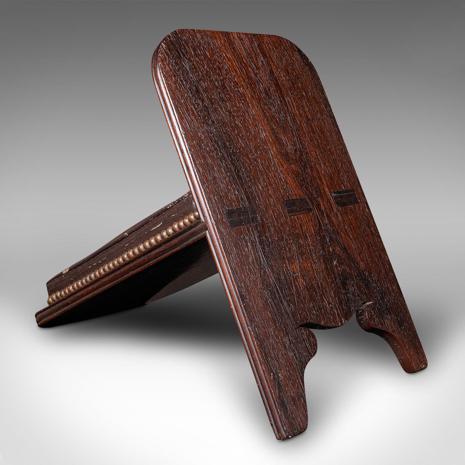 Antique Gentleman's Gout Stool, English, Leather, Occasional Foot Rest, Georgian 4