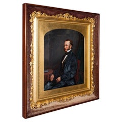 Antique Gentleman's Portrait, English School, Framed, Painting, Art, Edwardian