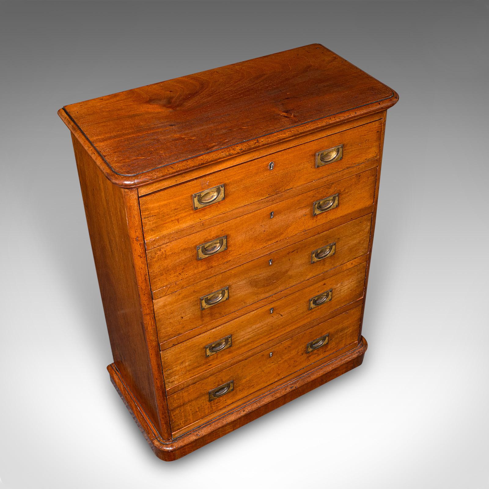 Antique Gentleman's Sporran Chest, Scottish, Sock Drawers, Victorian, Circa 1850 For Sale 1