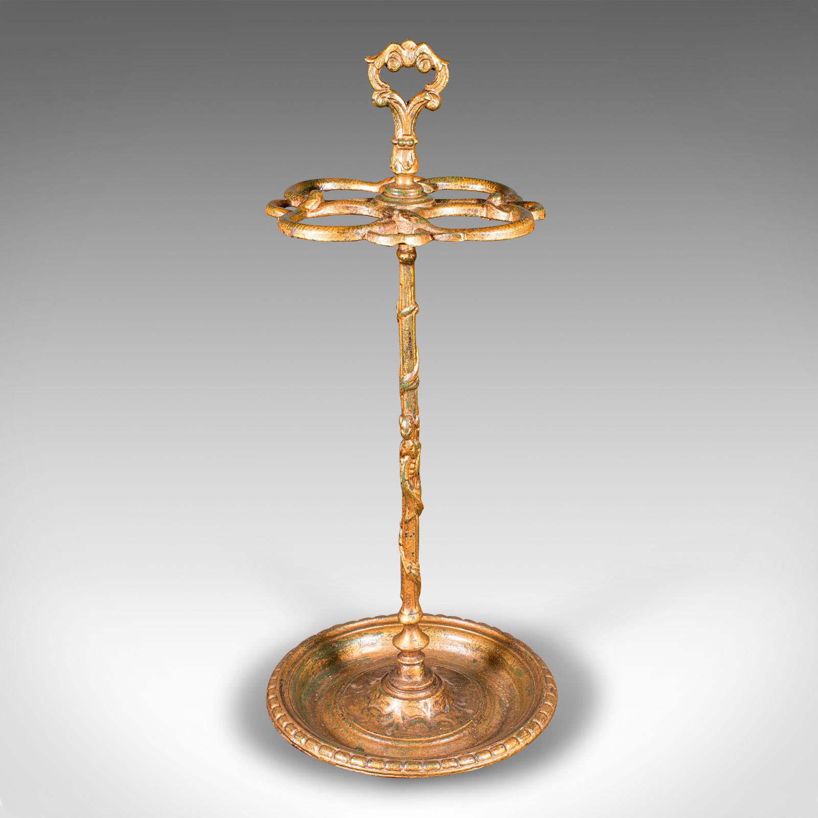 Antiquity Gentleman's Stick Stand, English, Hallway Umbrella Loop, Victorian, 1860 Bon état - En vente à Hele, Devon, GB