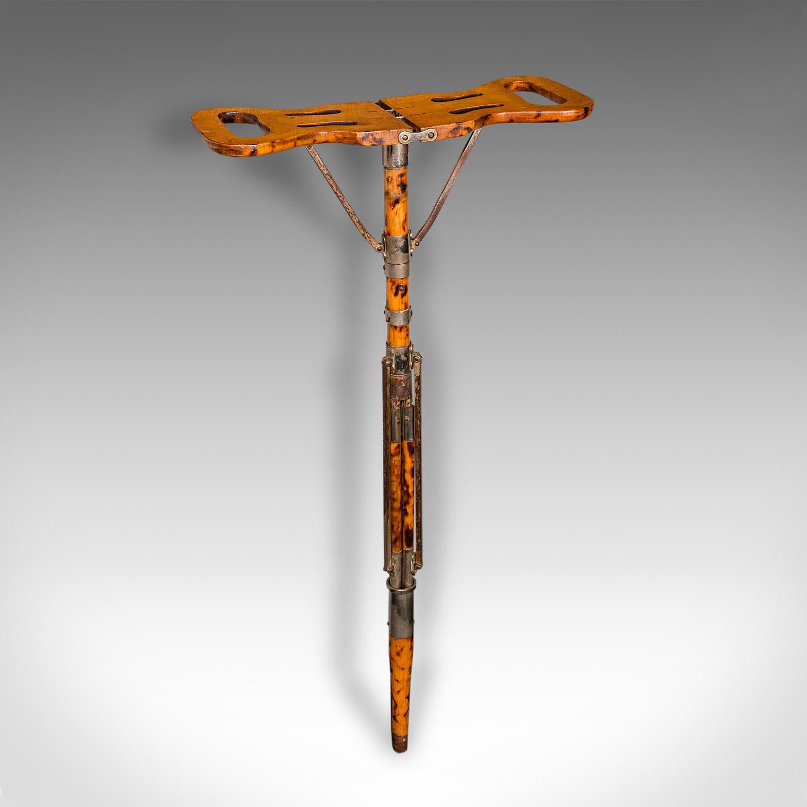 Antique Gentleman's Valet Stick, English, Metamorphic, Shooting Seat, Victorian For Sale 4